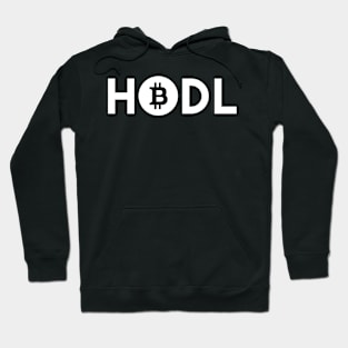 HODL BTC Bitcoin WHITE Hoodie